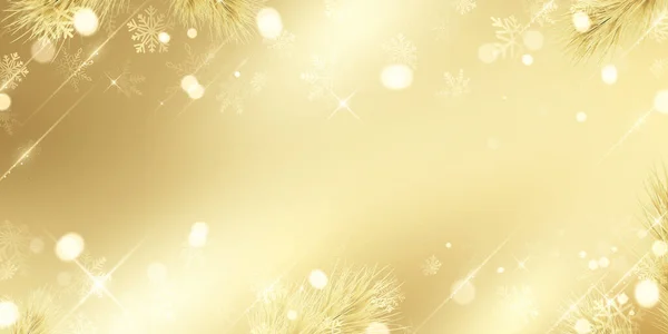 Feliz Natal Feliz Ano Novo Fundo Dourado Modelo Fundo Celebração — Vetor de Stock