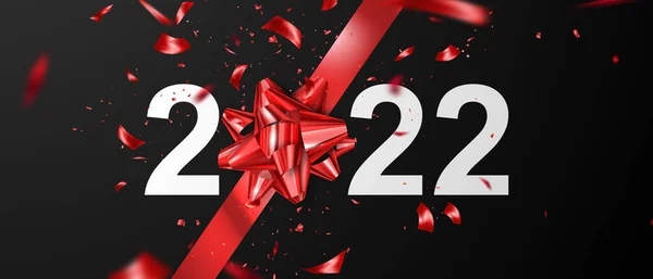 2022 Szczęśliwego Nowego Roku Tekst — Wektor stockowy