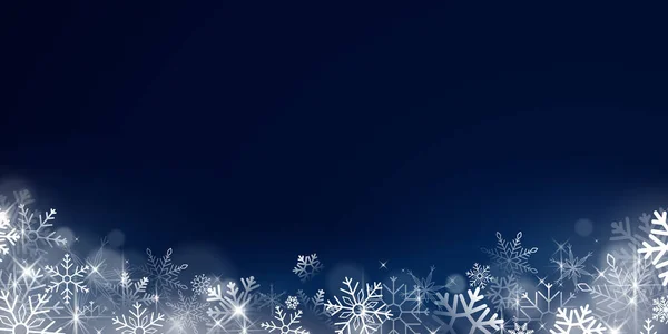 Šťastné Svátky Úspěšný Nový Rok Bílé Vánoční Hvězdy Zdobí Elegantní — Stockový vektor