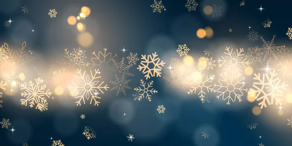 Joyeuses Fêtes Nouvelle Année Prospère Étoiles Noël Dorées Décorer Fond — Image vectorielle