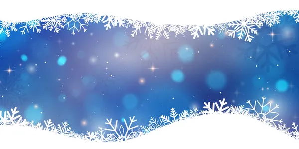 Merry Christmas Happy New Year Blue Background Celebration Background Template — Stock Vector