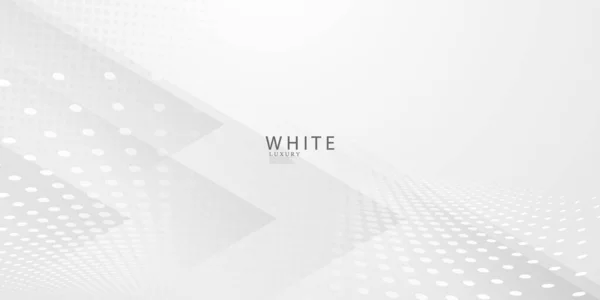 ダイナミックな白い背景ポスター テクノロジーネットワーク ベクターイラスト — ストックベクタ
