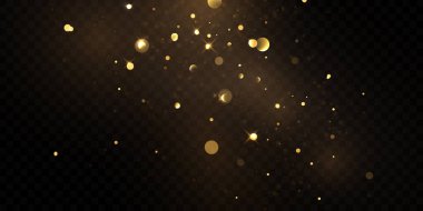 Soyut siyah arkaplan üzerinde güzel altın parıldayan yıldızlar kutlamalar için kullanılır..