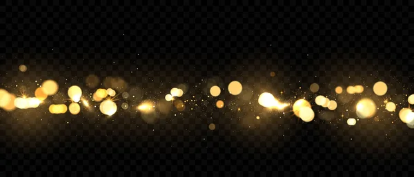 Krásné Zlaté Třpytky Hvězdy Abstraktním Černém Pozadí Používají Pro Oslavy — Stockový vektor