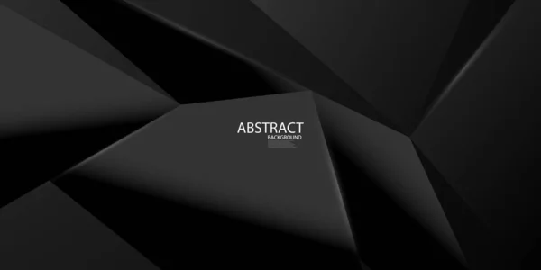 Modèle Abstrait Noir Poster Fond Dynamique Décoré Belles Lignes Blanches — Image vectorielle