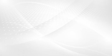 Soyut beyaz ve gri arkaplan Modern Yarıton Dalga Arkaplan Tasarımı