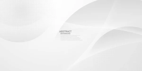 Abstrakter Weißer Und Grauer Hintergrund Modernes Halftone Wave Hintergrunddesign — Stockvektor