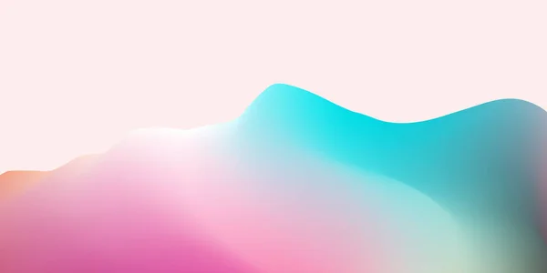 Modern Wave Fluid Pastel Gradient Bright Background Poster Banner Template — Stock Photo, Image