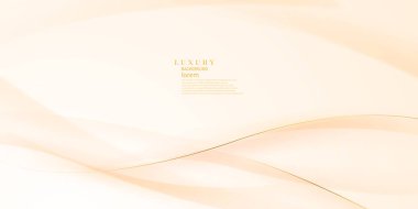 Zarif altın çizgileri olan altın lüks arka plan Modern 3d soyut vektör tasarımı