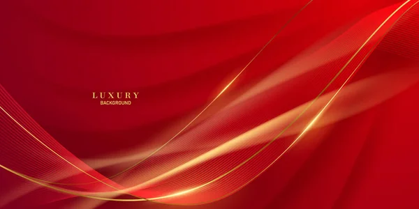 Abstract Vector Luxury Red Gold Background Modern Creative Concept — Φωτογραφία Αρχείου