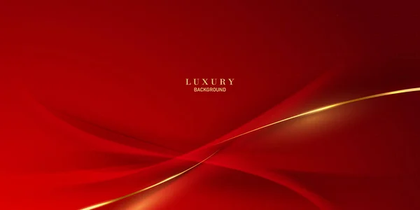 Abstract Vector Luxury Red Gold Background Modern Creative Concept — Foto Stock