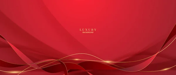 Abstract Vector Luxury Red Gold Background Modern Creative Concept — Fotografia de Stock