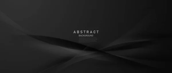 Modern Design Abstract Zwart Achtergrond Vector Illustratie — Stockfoto