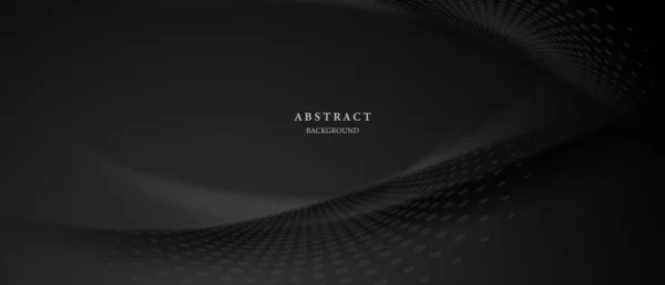 Fondo Negro Abstracto Moderno Con Elementos Elegantes Vector Ilustración — Foto de Stock