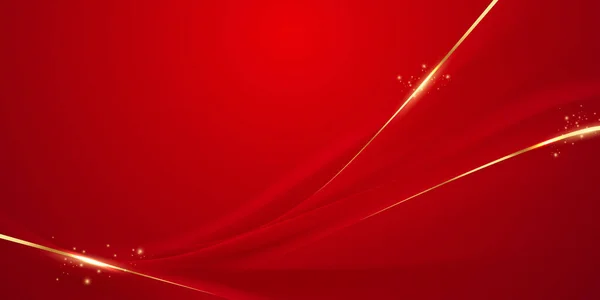 Abstract Vector Luxury Red Gold Background Modern Creative Concept — Stockfoto