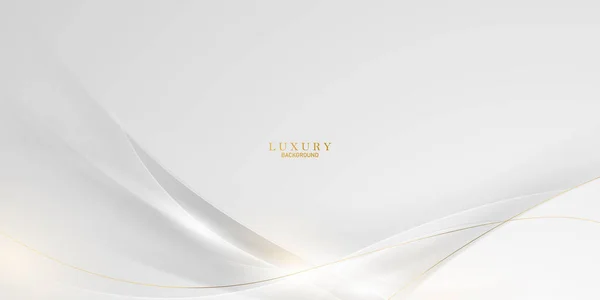 Fundo Branco Elegante Com Elementos Dourados Elegantes Design Moderno Ilustração — Fotografia de Stock