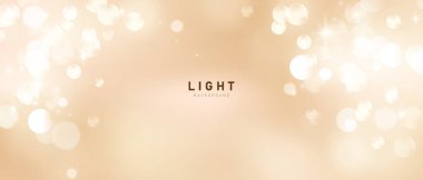 Festivalin bayrak taşıyıcı illüstrasyonu için zarif Altın Bokeh Arkaplan Tasarımı