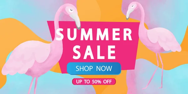 Bright summer sale background design banner background vector illustration