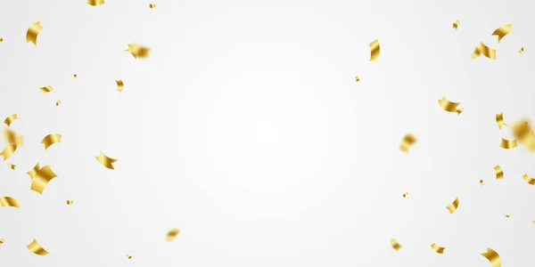 Векторное Изображение Золотых Конфетти Веселого Праздничного Фона — стоковое фото