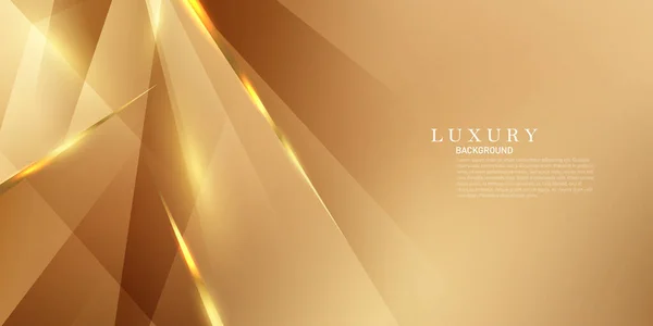 Brown Abstract Background Design Luxury Golden Elements Vector Illustration — 图库照片