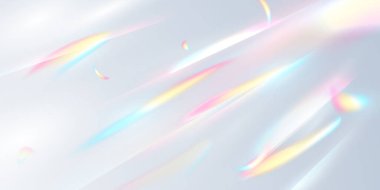 Confetti design with rainbow flare effect vector illustration