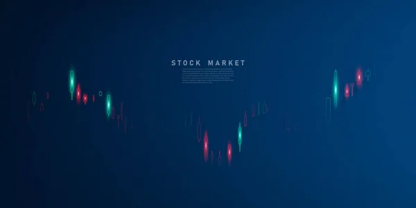 Business Vector Illustration Design Stock Market Charts Forex Trading Charts — 스톡 사진