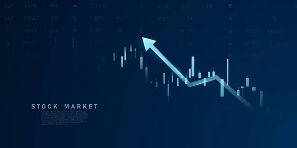 Business Vector Illustration Design Stock Market Charts Forex Trading Charts — ストック写真