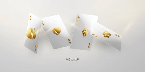 Casino Card Design Fundo Luxo Fundo Vector Ilustração — Fotografia de Stock