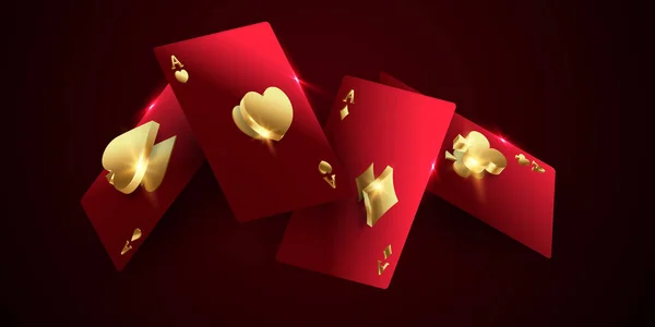 Casino Card Design Tło Luksusowe Tło Ilustracja Wektora — Zdjęcie stockowe