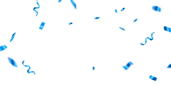 Sfondo Blu Confetti Decorazione Varie Celebrazioni Festive Illustrazione Vettoriale — Foto Stock