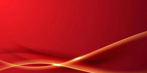 Abstrakt Bakgrund Design Modern Röd Och Guld Geometriska Element Vektor — Stockfoto