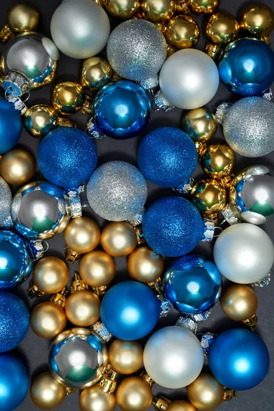 Primer plano de la colección de bolas de Navidad variedad —  Fotos de Stock