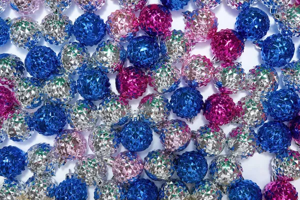 Collection of shiny and bright christmas balls — Stock Photo, Image