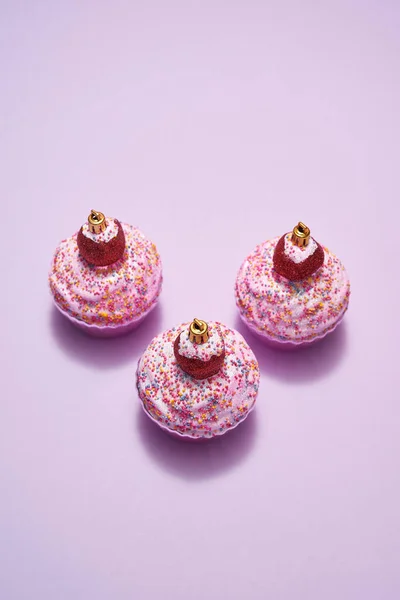 Conjunto de bugigangas de Nova York em forma de cupcake — Fotografia de Stock