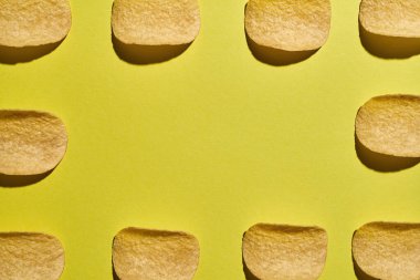 Fotokopi alanı olan lezzetli patates cipsi