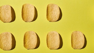 Fotokopi alanı olan iştah açıcı patates cipsi