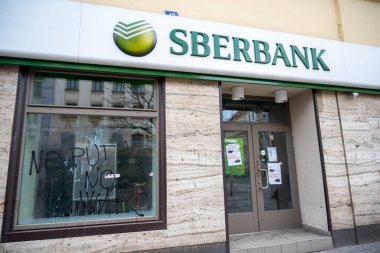 Barselona, İspanya 'daki restoranın girişinde.