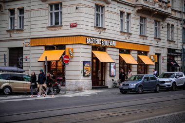 Bageterie Boulevard on the street in Prague