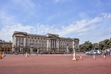 London, England - 06 07 2022 Buckingham palace in Great Britain, palace of the Queen, her Majesty, funeral of the Queen