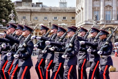 London, England - 06 07 2022 Buckingham palace in Great Britain, palace of the Queen, her Majesty, funeral of the Queen