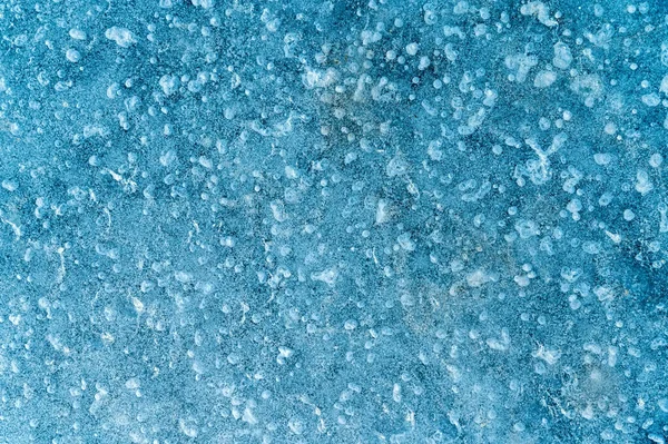 Close up de textura de fundo de gelo frio azul macro — Fotografia de Stock
