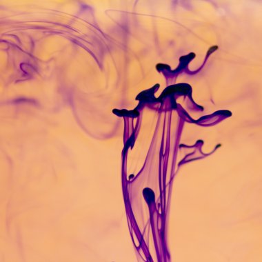 soyut mürekkep şekillerini