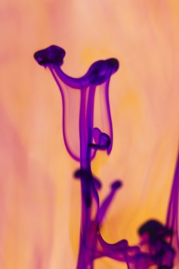 soyut mürekkep şekillerini