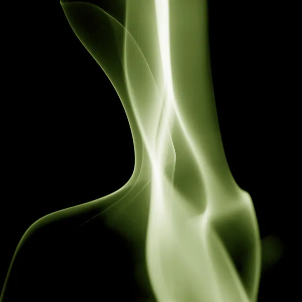 Abstract green smoke shapes — Stock Photo, Image