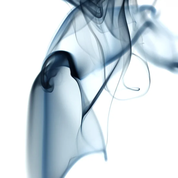 Blue smoke shapes — Stock Photo, Image