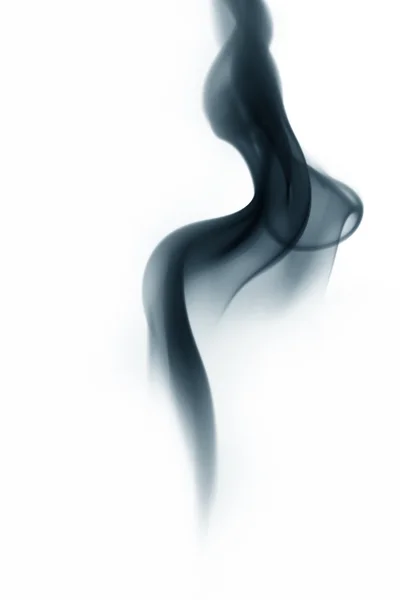 Formas de fumo azul — Fotografia de Stock