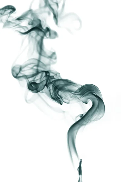 Blue smoke shapes — Stock Photo, Image