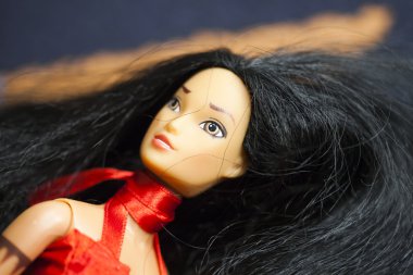 Barbie siyah saçlı