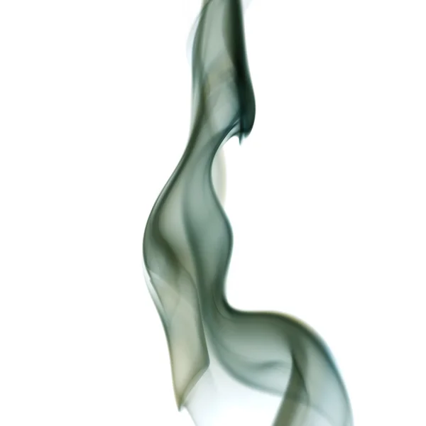 Zielona kształtów dymu — Zdjęcie stockowe