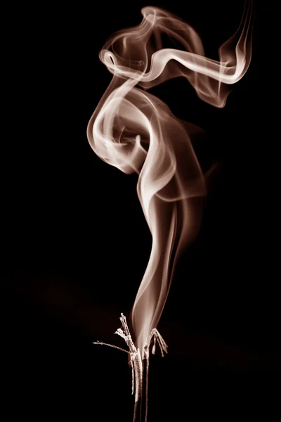 Marrón humo formas — Foto de Stock